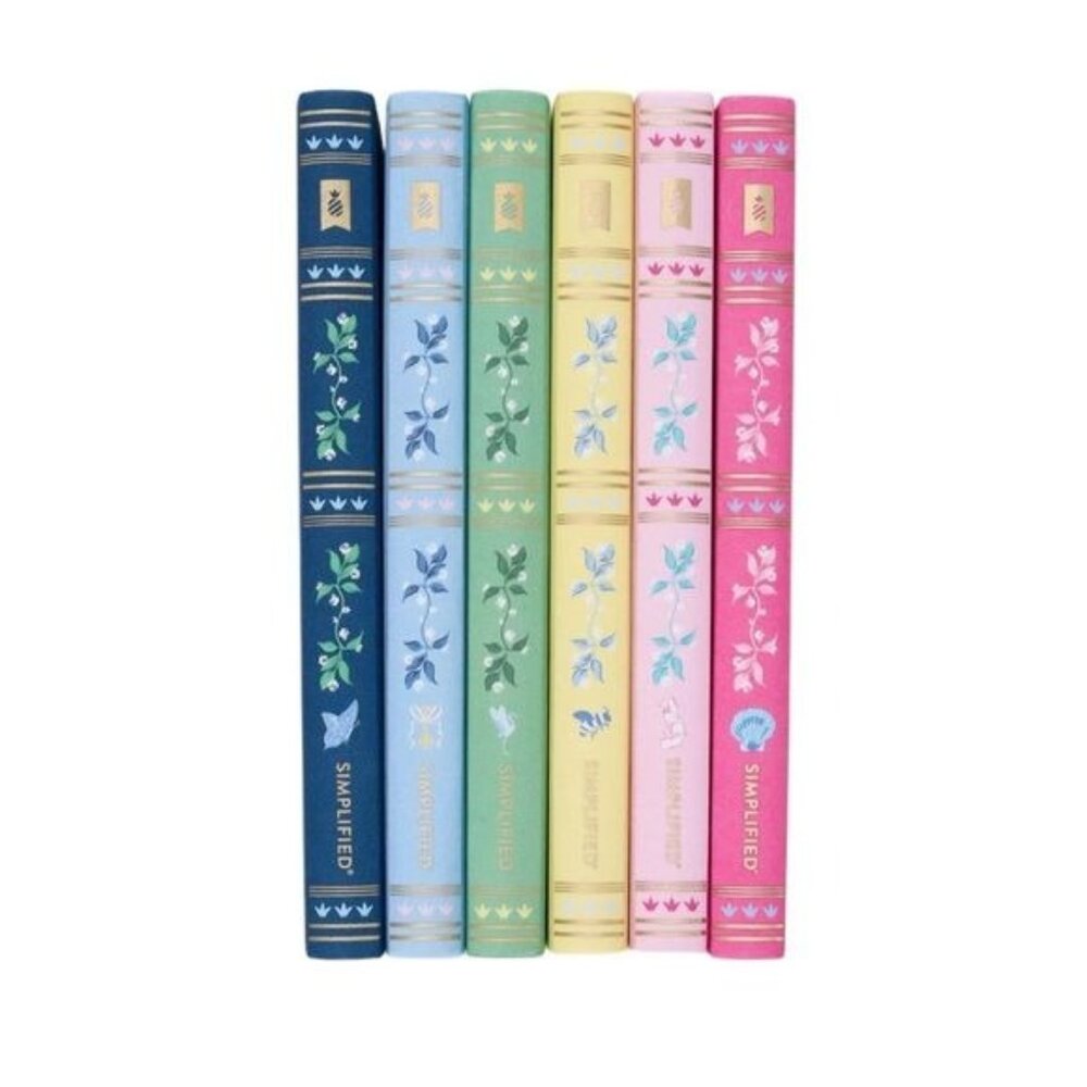 Simplified by Emily Ley Linen Journal Bundle Set of Six NWOT